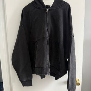 H&M Oversized Black/Gray Hoodie